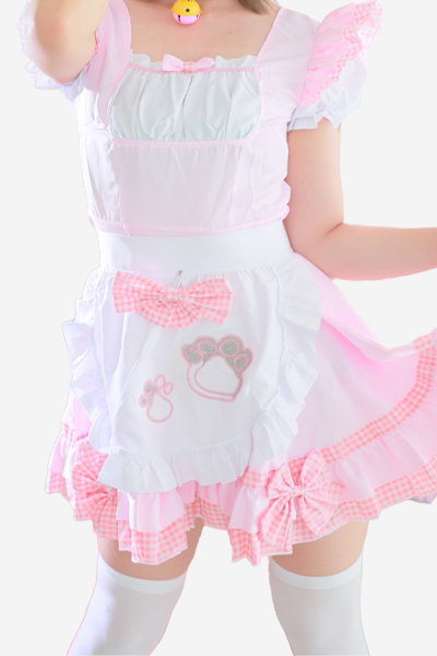 【076】メイド服(ピンク)